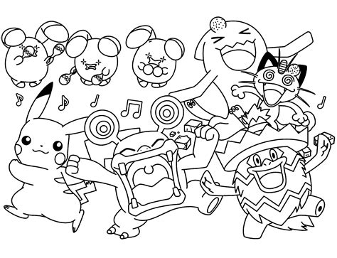 free coloring pages of pokemon|Pokemon Coloring Pages